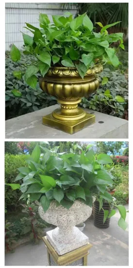 Os moldes para vasos de flores de jardim de concreto de plástico ABS decoram o jardim para venda